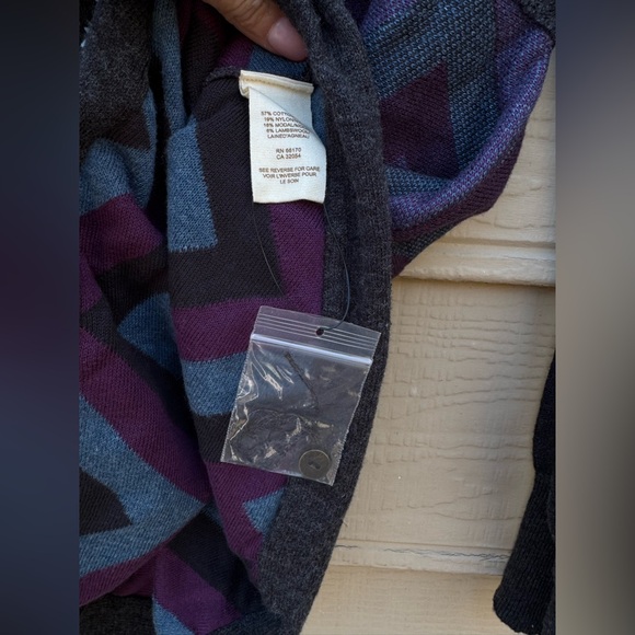 New- Free People Chevron Sweater button down long sleeve - Picture 10 of 10